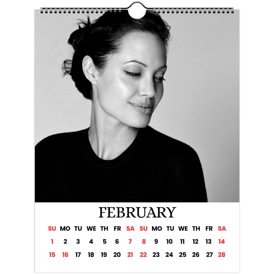 Angelina Jolie 2026 Wall Calendar