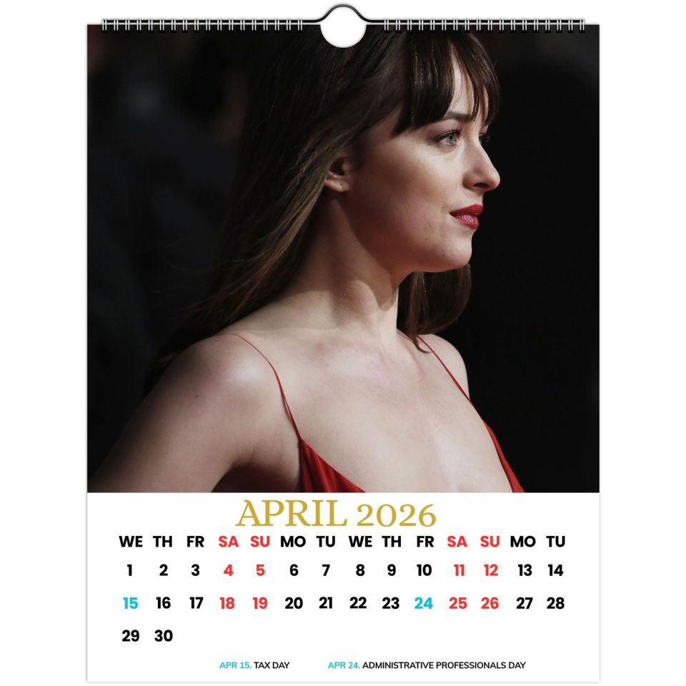 Dakota Johnson 2026 Wall Calendar