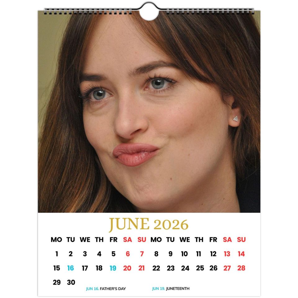 Dakota Johnson 2026 Wall Calendar