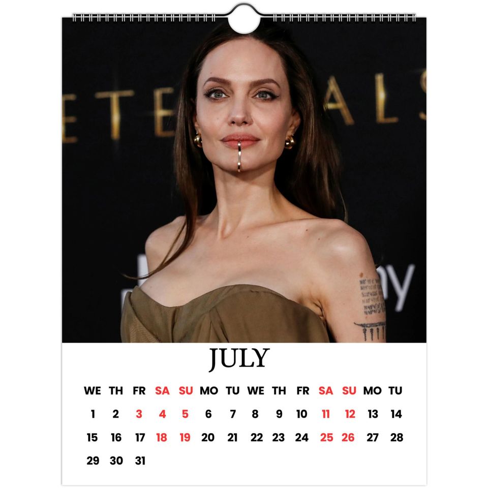 Angelina Jolie 2026 Wall Calendar