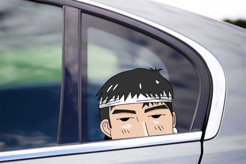 Iketani Peeking Peek Peekabo Peekers Bumper Window Vinyl Decal Anime Initial D Stickers
