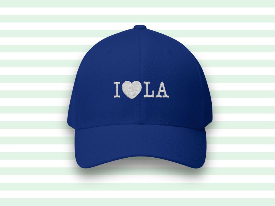 I LOVE LA | Embroidered Structured Baseball Hat