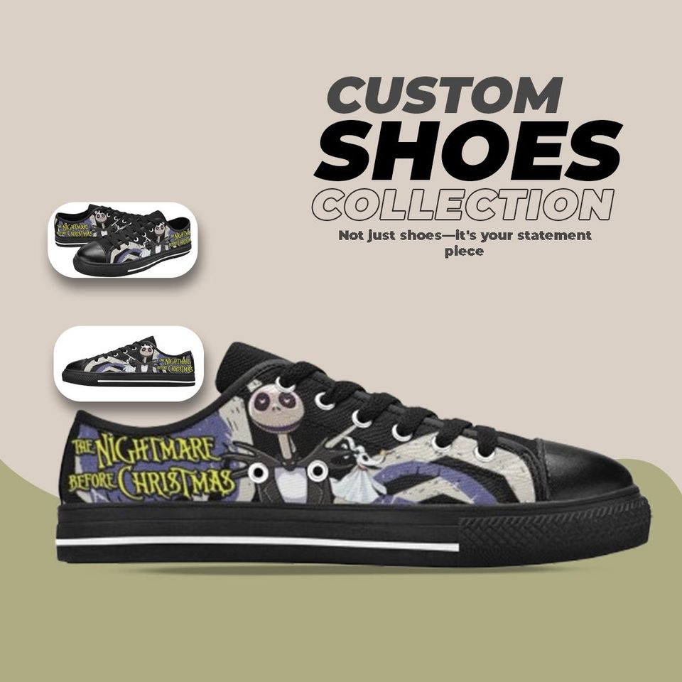 The Nightmare Before Christmas Design Low top Shoes Comfortable