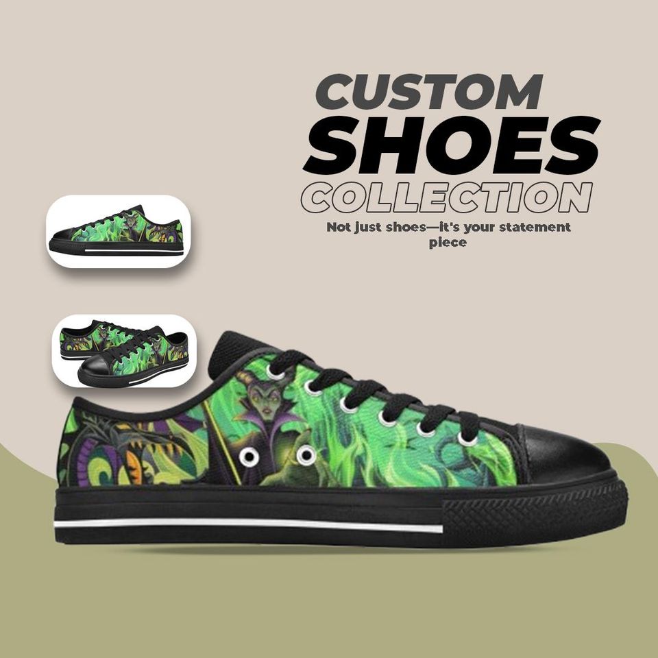 Maleficent Design Low top Shoes