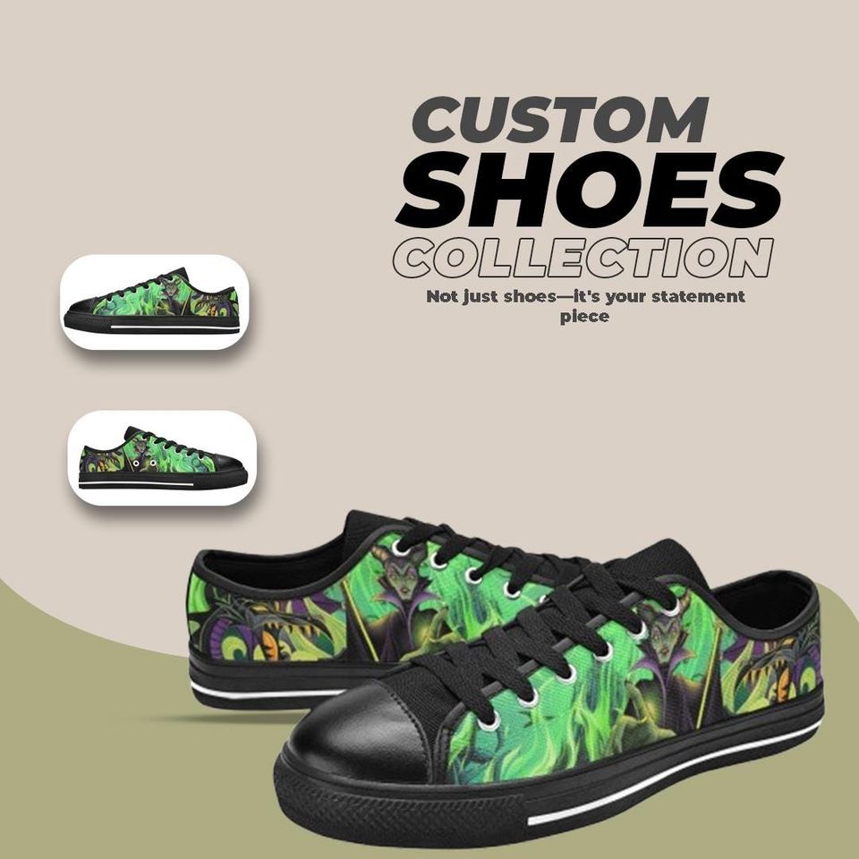 Maleficent Design Low top Shoes