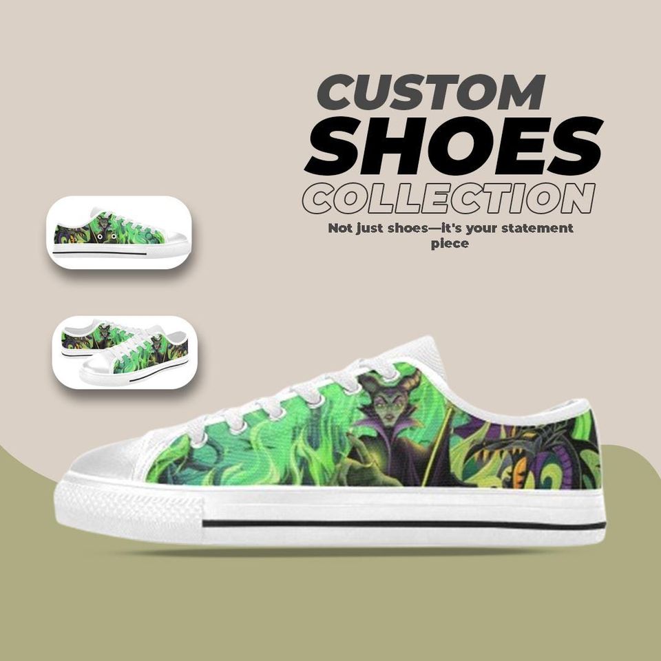 Maleficent Design Low top Shoes