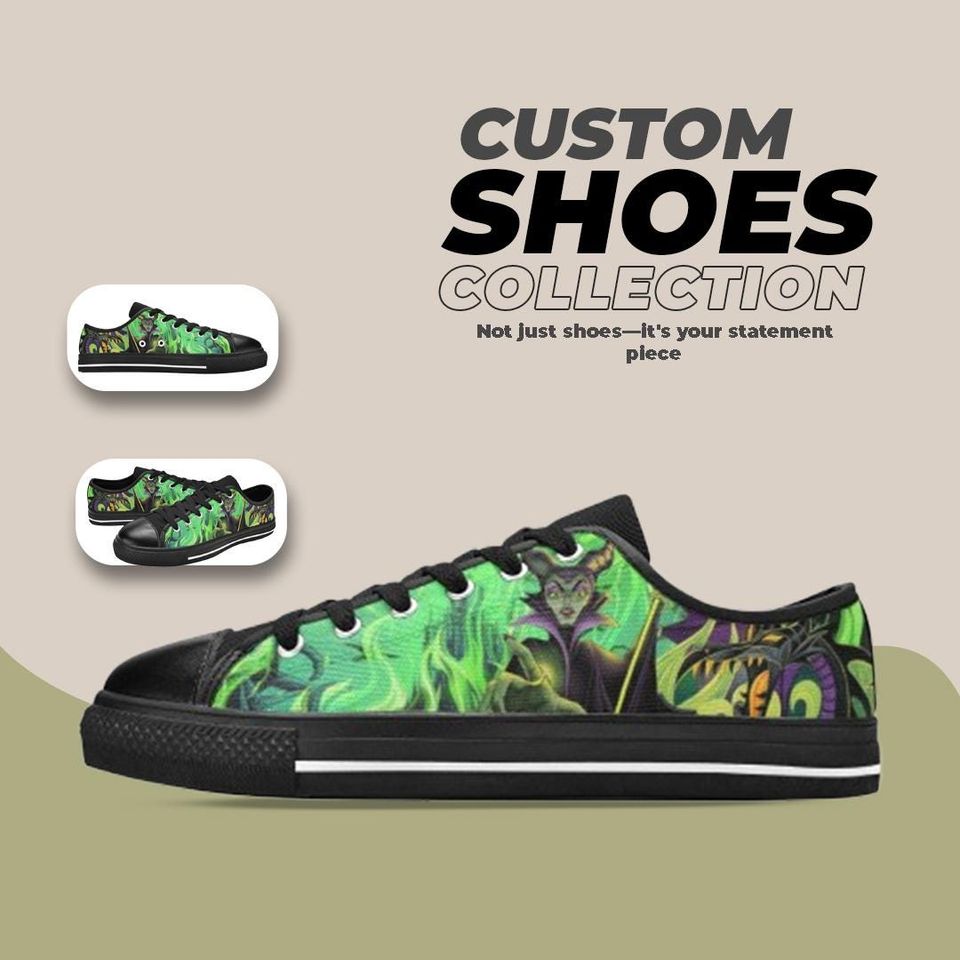 Maleficent Design Low top Shoes