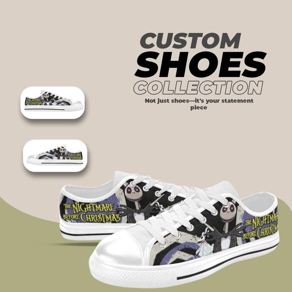 The Nightmare Before Christmas Design Low top Shoes Comfortable