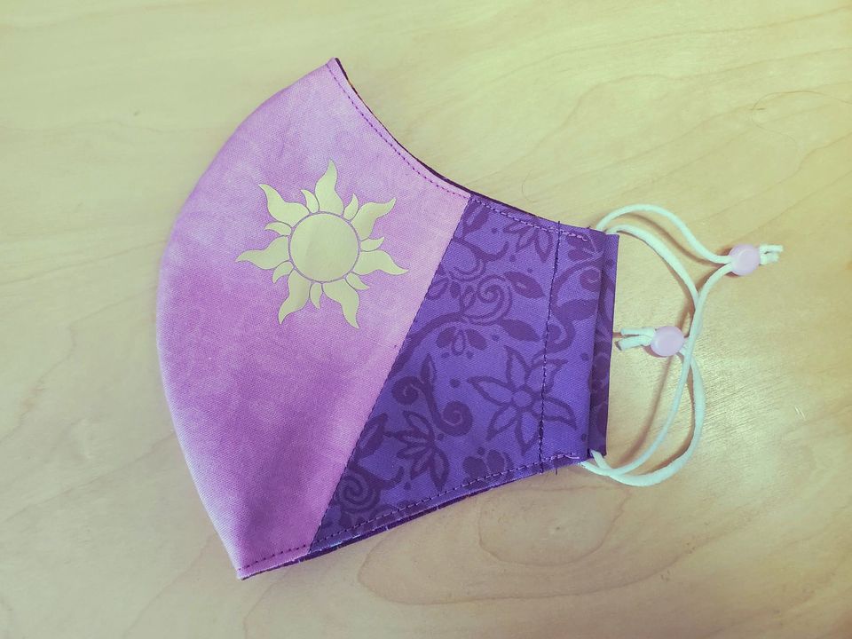 Rapunzel Princess Costume Inspired Cotton Face Mask