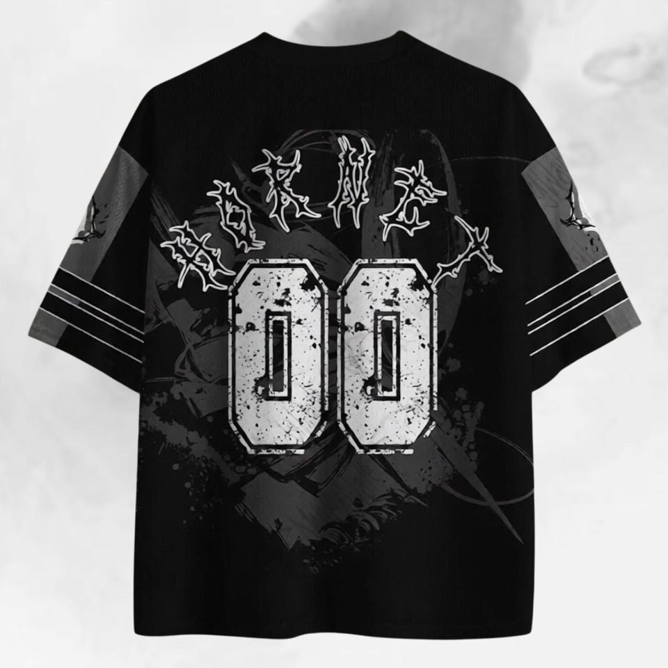 Vintage Washed Mesh Jersey | Retro Character Graphic