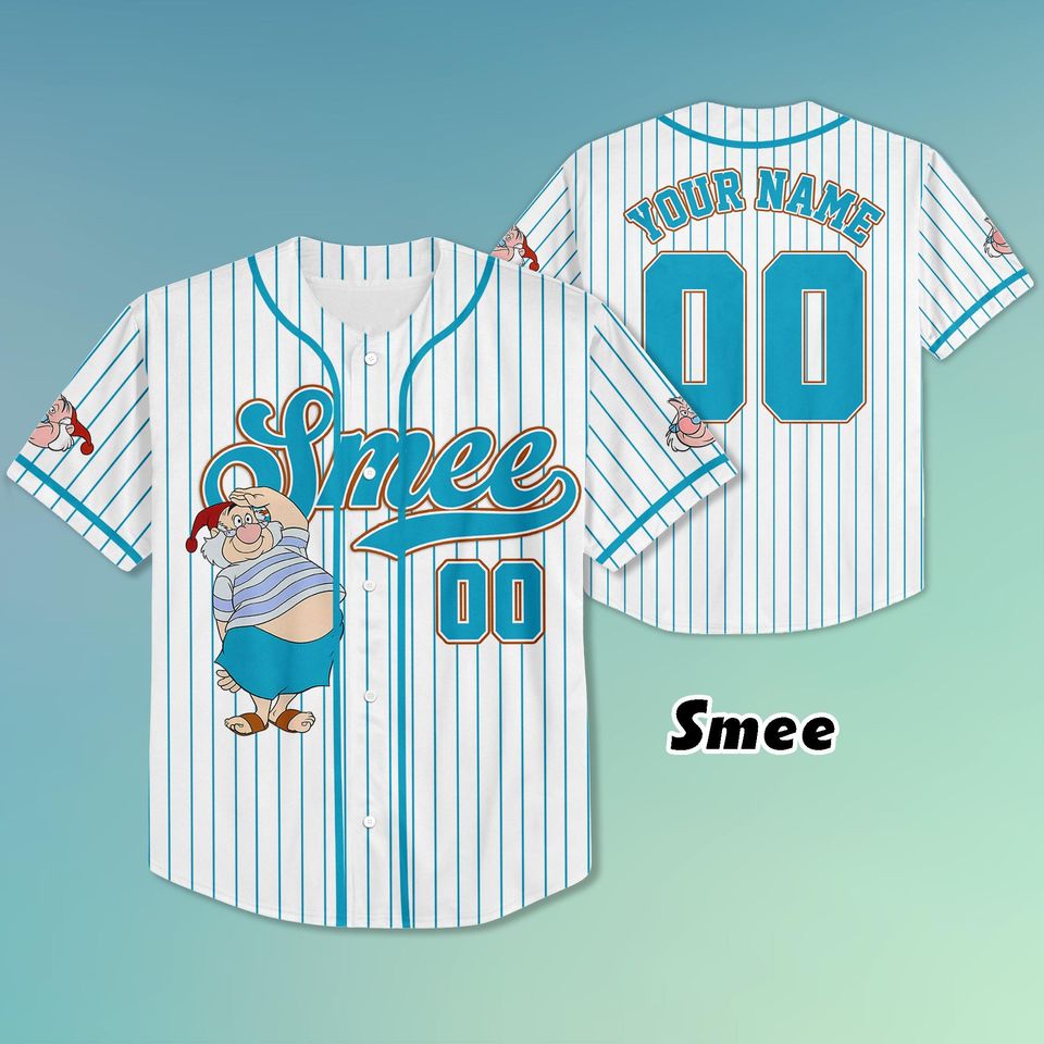 Personalized Peter Pan Baseball Jersey, Disney Peter Pan Jersey, Disneyland Baseball Team Outfit, Gift for Fans