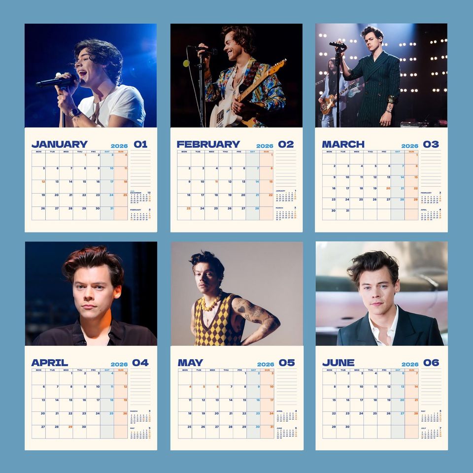 2026 Vertical Wall Calendar, Minimalist Home Office Decor, Celebrity Monthly Planner