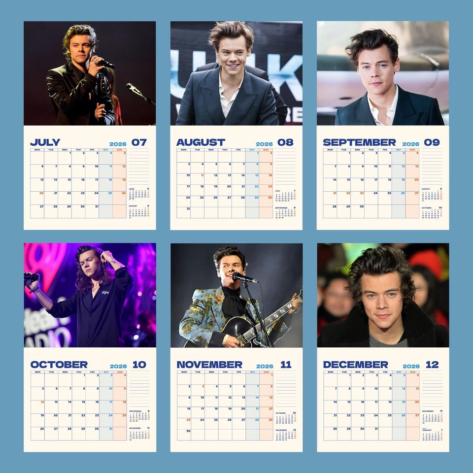 2026 Vertical Wall Calendar, Minimalist Home Office Decor, Celebrity Monthly Planner