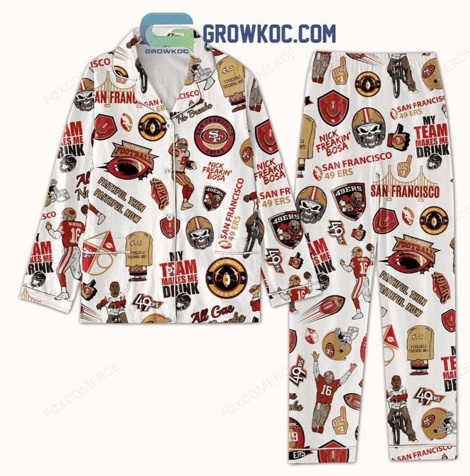 San Francisco 49ers Christmas Pajamas Set
