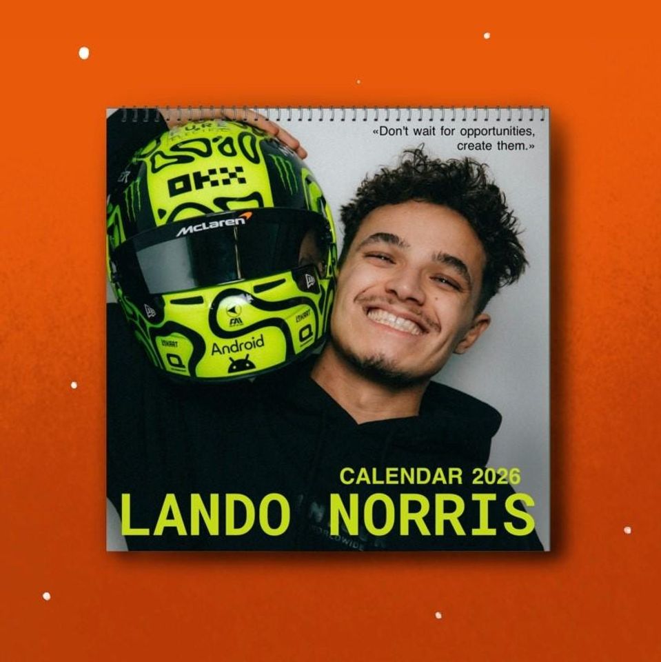 Lando Norris 2026 Wall Calendar