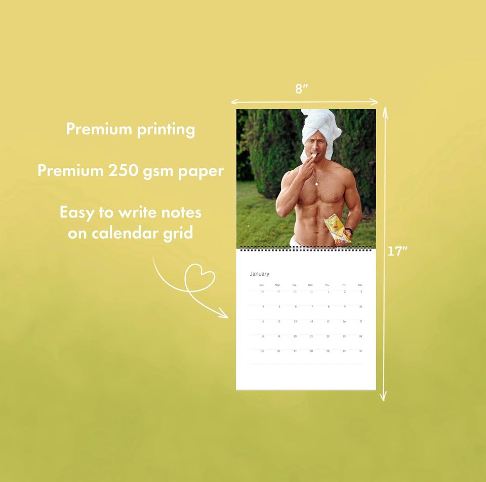 Glen Powell 2026 Wall Calendar