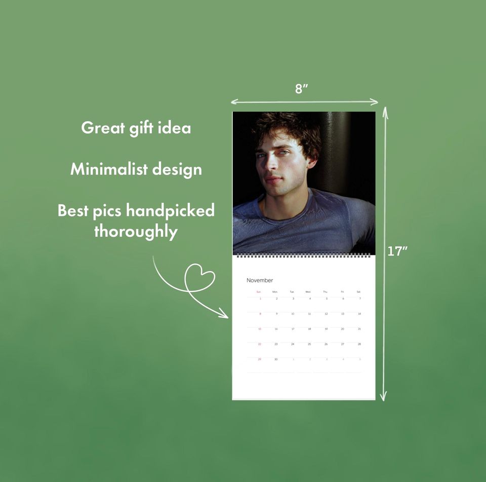 Tom Welling 2026 Wall Calendar
