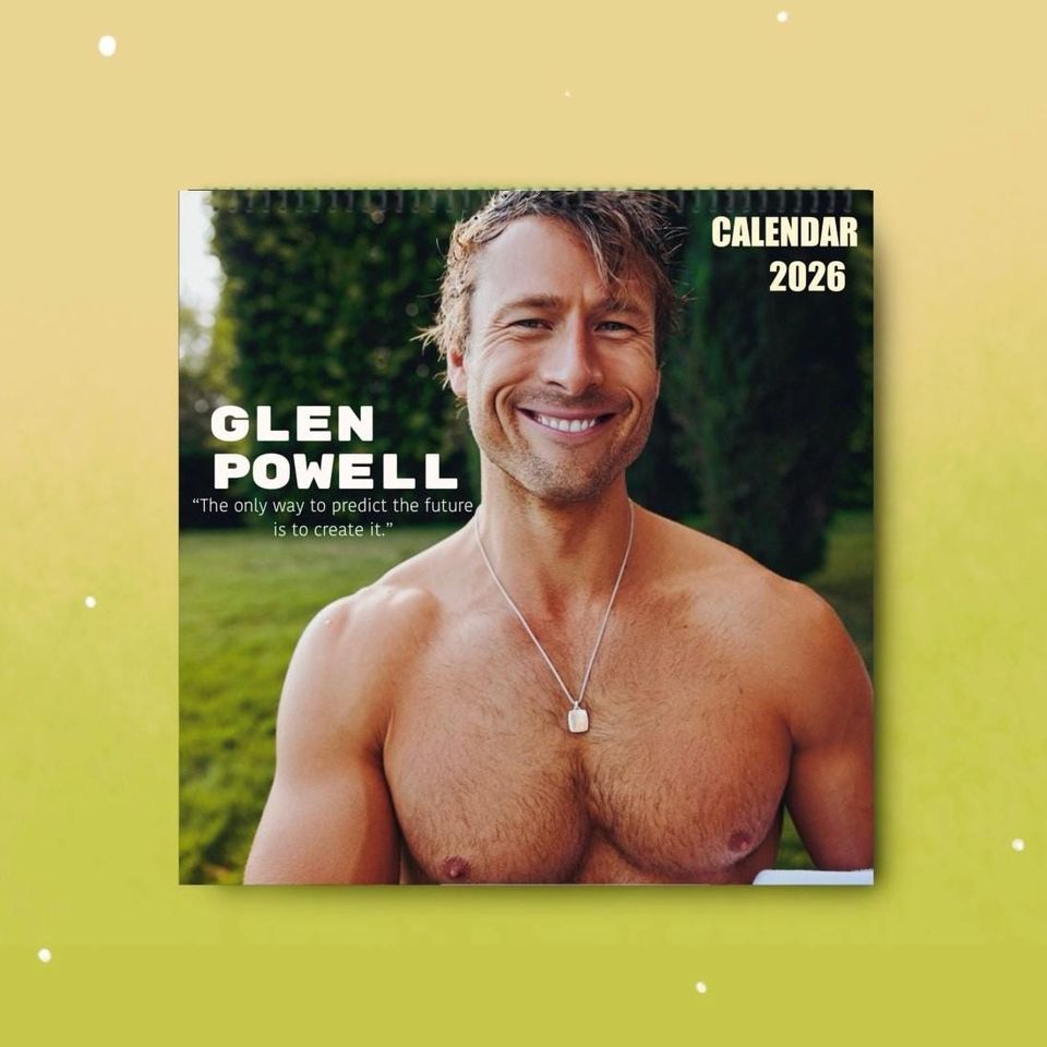 Glen Powell 2026 Wall Calendar