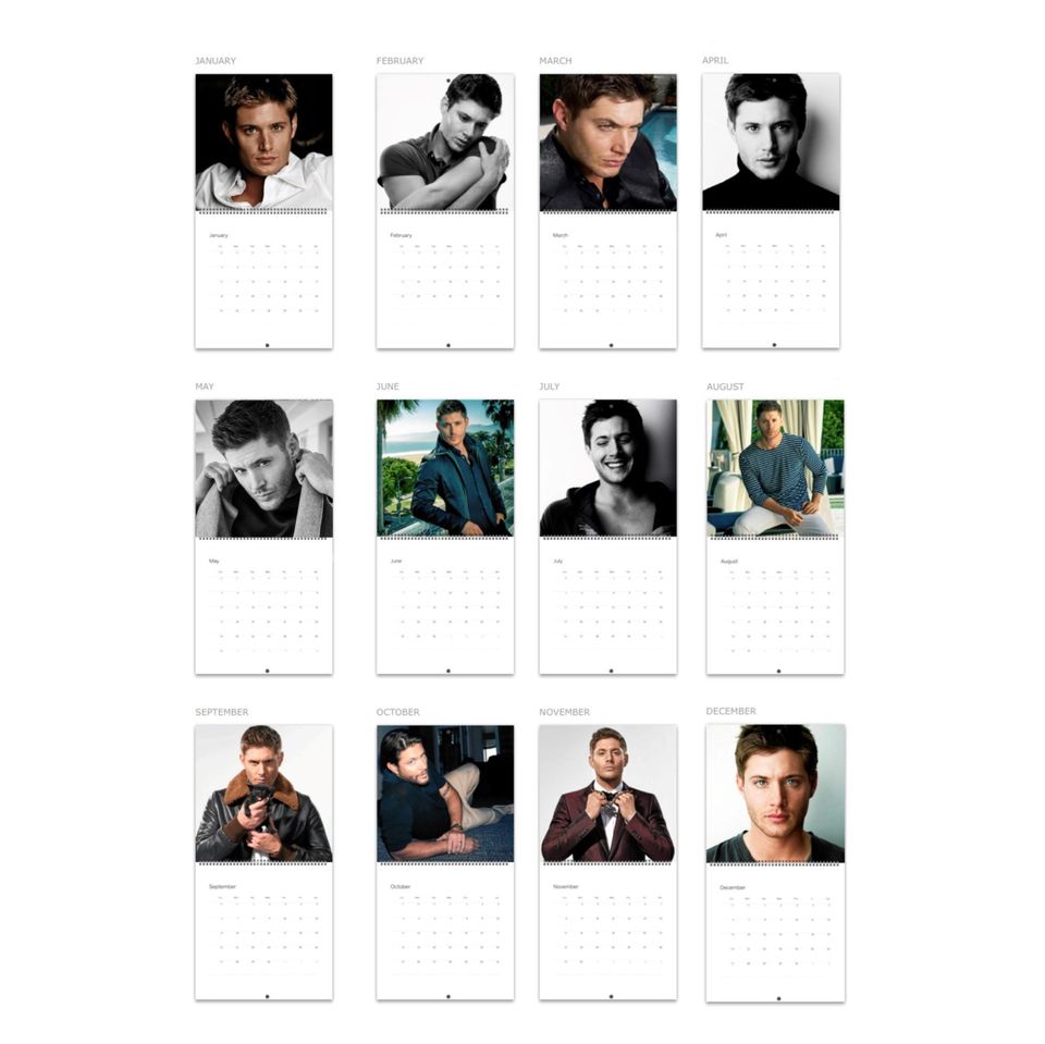 Jensen Ackles 2026 Wall Calendar