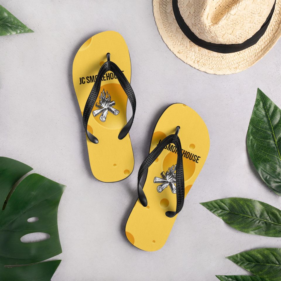 Flip-Flops (Cheese Flops) Summer/ Spring beachwear Funny Sandals