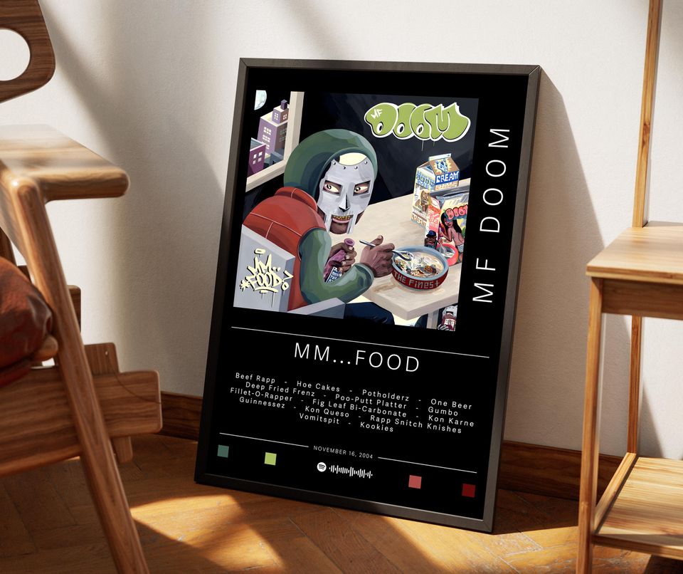 MF Dooom Poster | Mm... Food Poster | Album Poster Prints | Wall Decor Posters