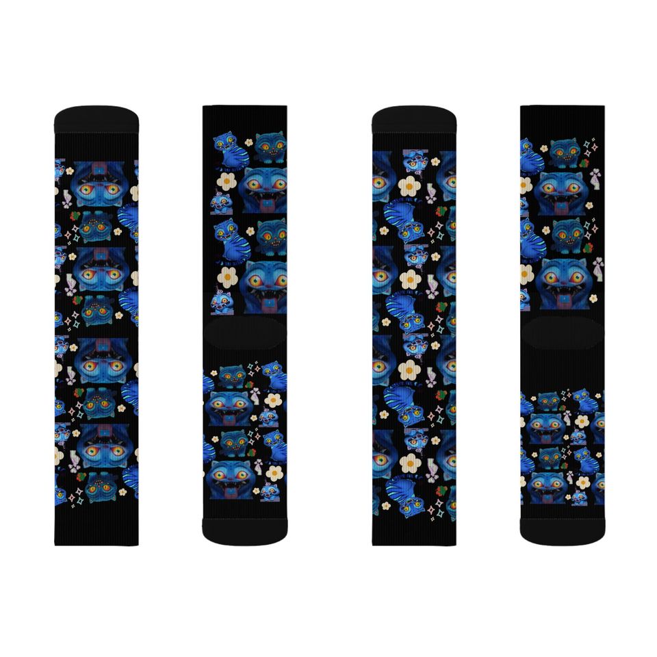 Derpy Tiger Kpop Demon Hunters Socks for cute sleepy time