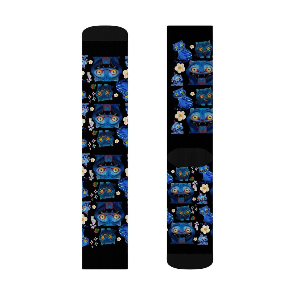 Derpy Tiger Kpop Demon Hunters Socks for cute sleepy time