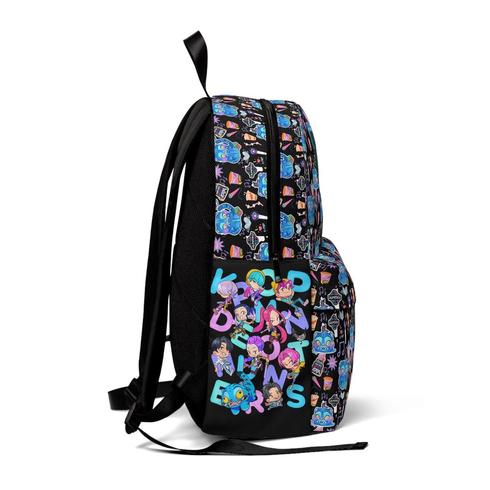 Custom Initial monogram Derpy Tiger Kpop Demon Hunters Backpack