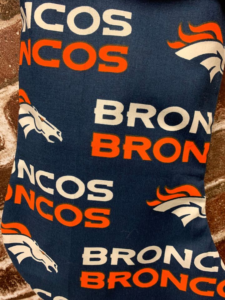 Denver Broncos Football Christmas Stocking