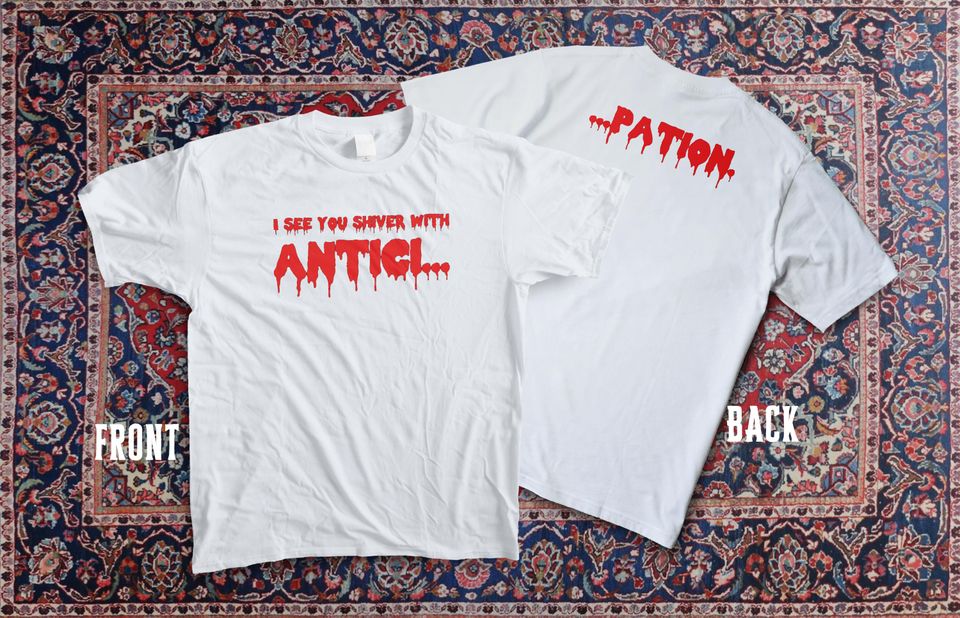 Rocky Horror Picture Show Inspired T-Shirt | AnticiPation Two-Sided Quote Tee