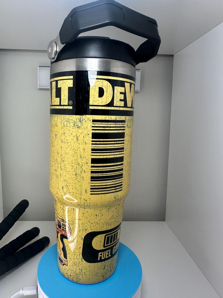 30oz Tools Water Bottle Tumbler with Flip Straw