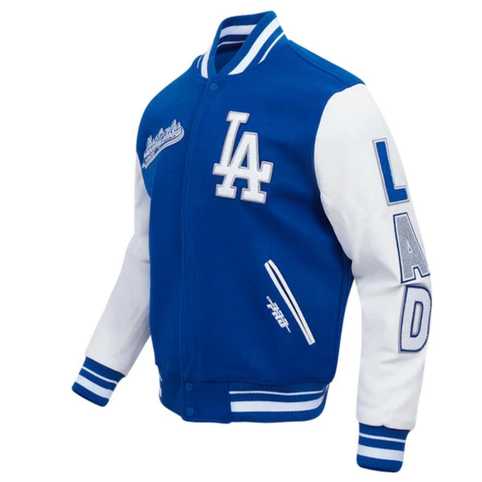 Mens retro dodgers varsity jacket | la bomber jacket