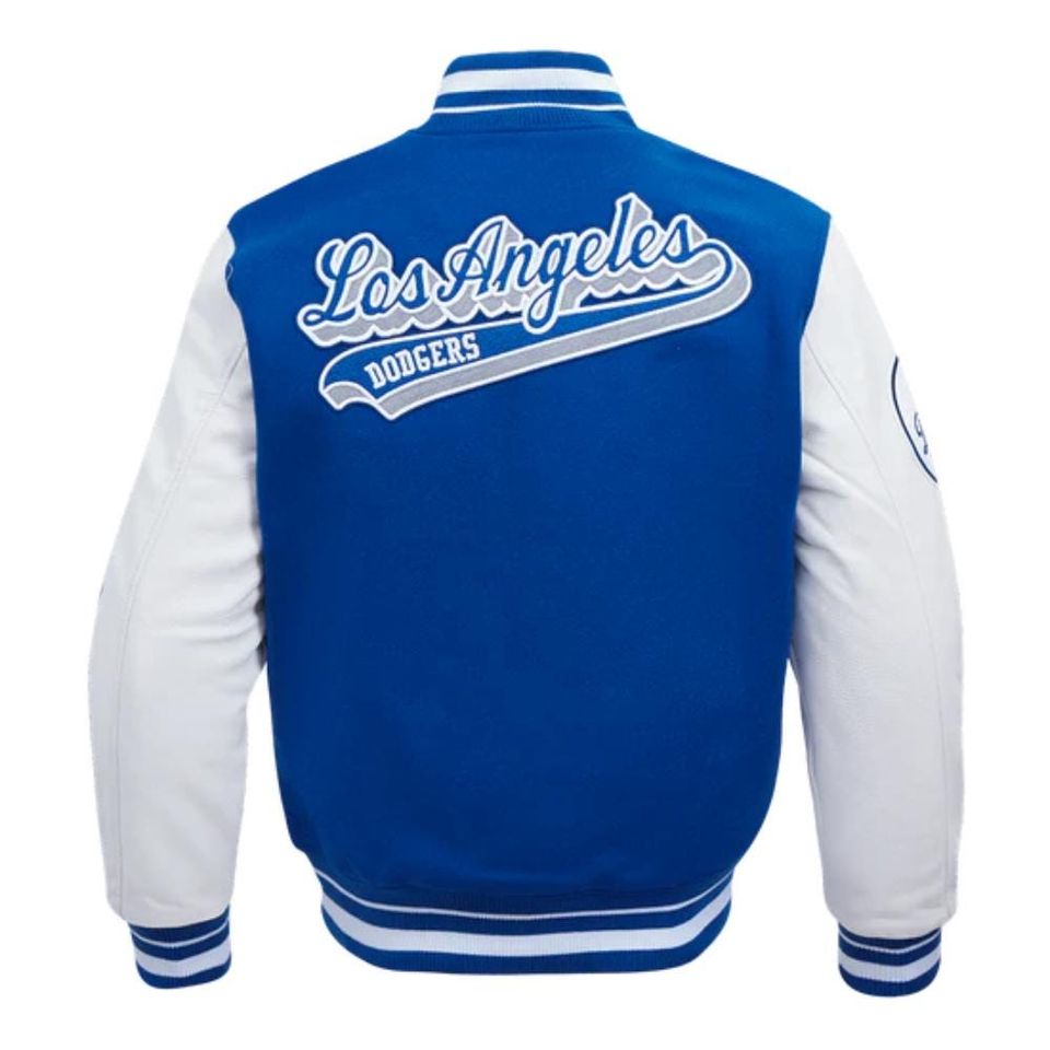 Mens retro dodgers varsity jacket | la bomber jacket