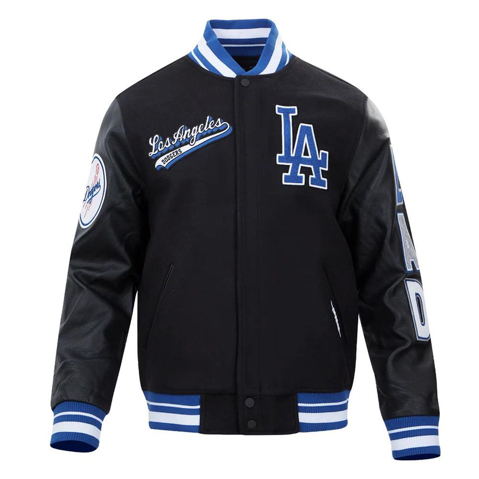 Mens retro dodgers varsity jacket | la bomber jacket