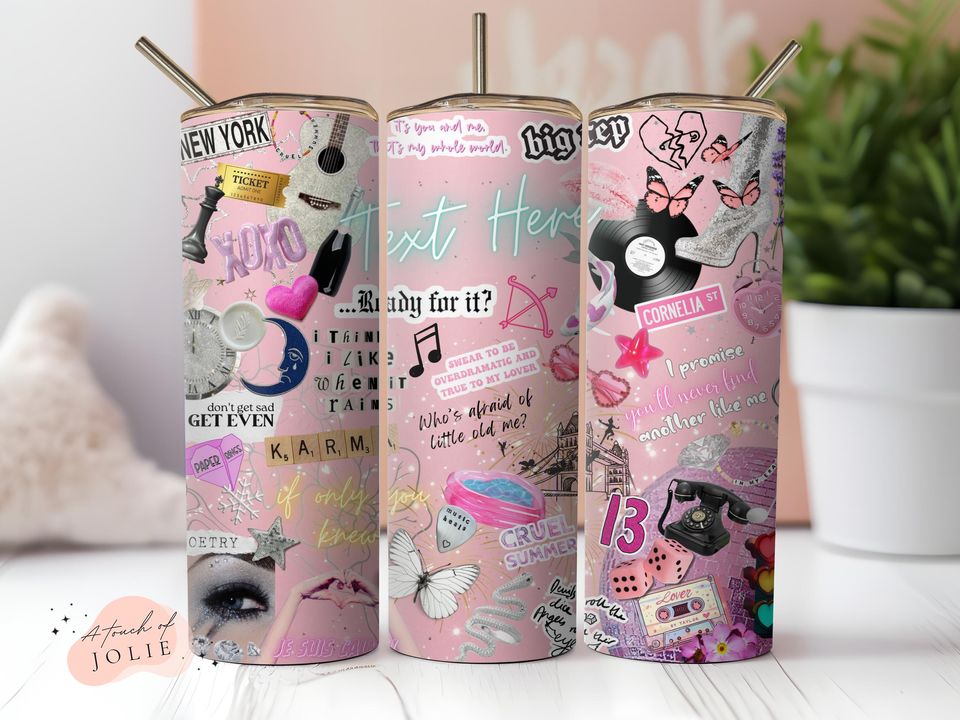My Version - Pop Singer Inspiration Collage - Tumbler Wrap