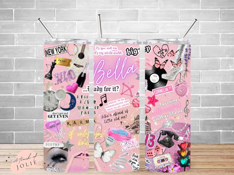 My Version - Pop Singer Inspiration Collage - Tumbler Wrap