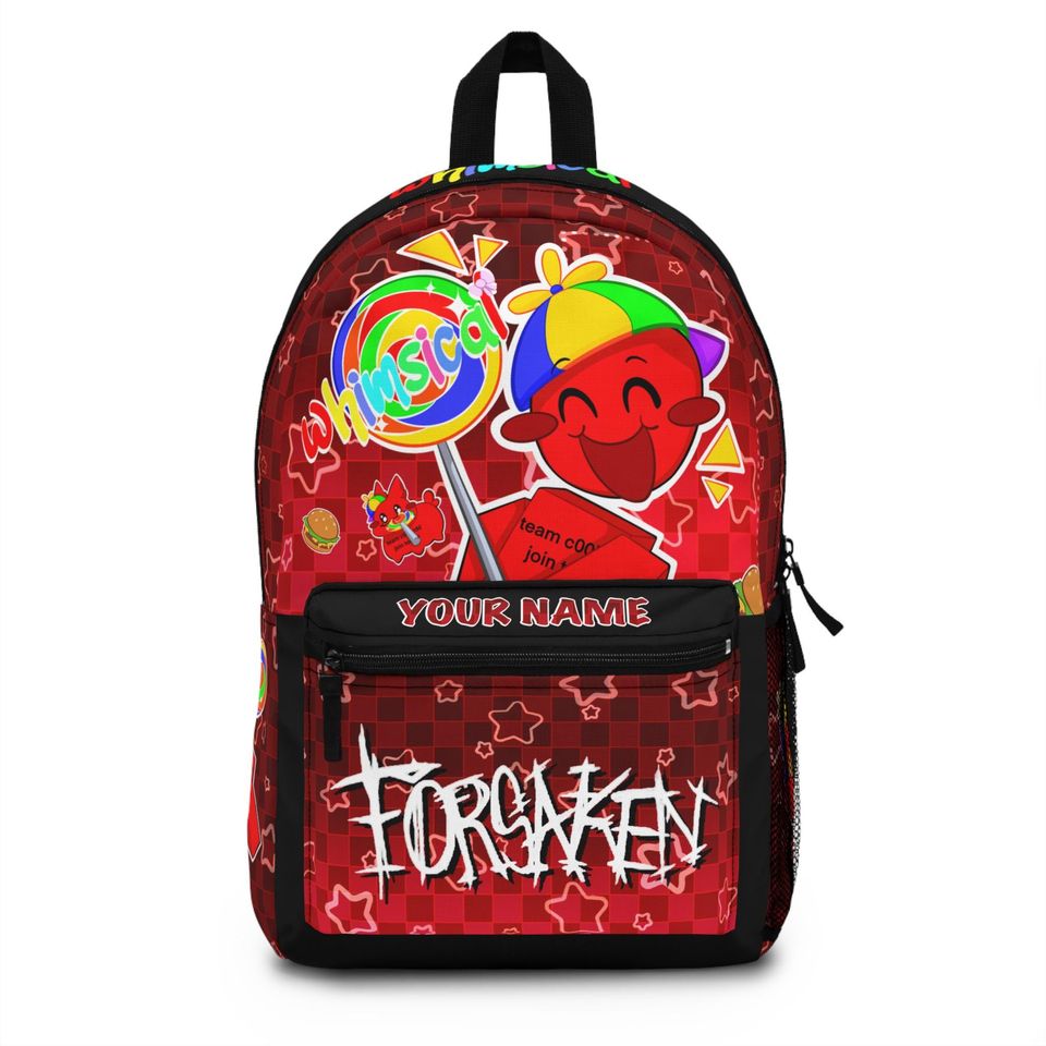 c00lkidd Backpack Candy Lover Gift School Bag, Customizable, Roblox Forsaken