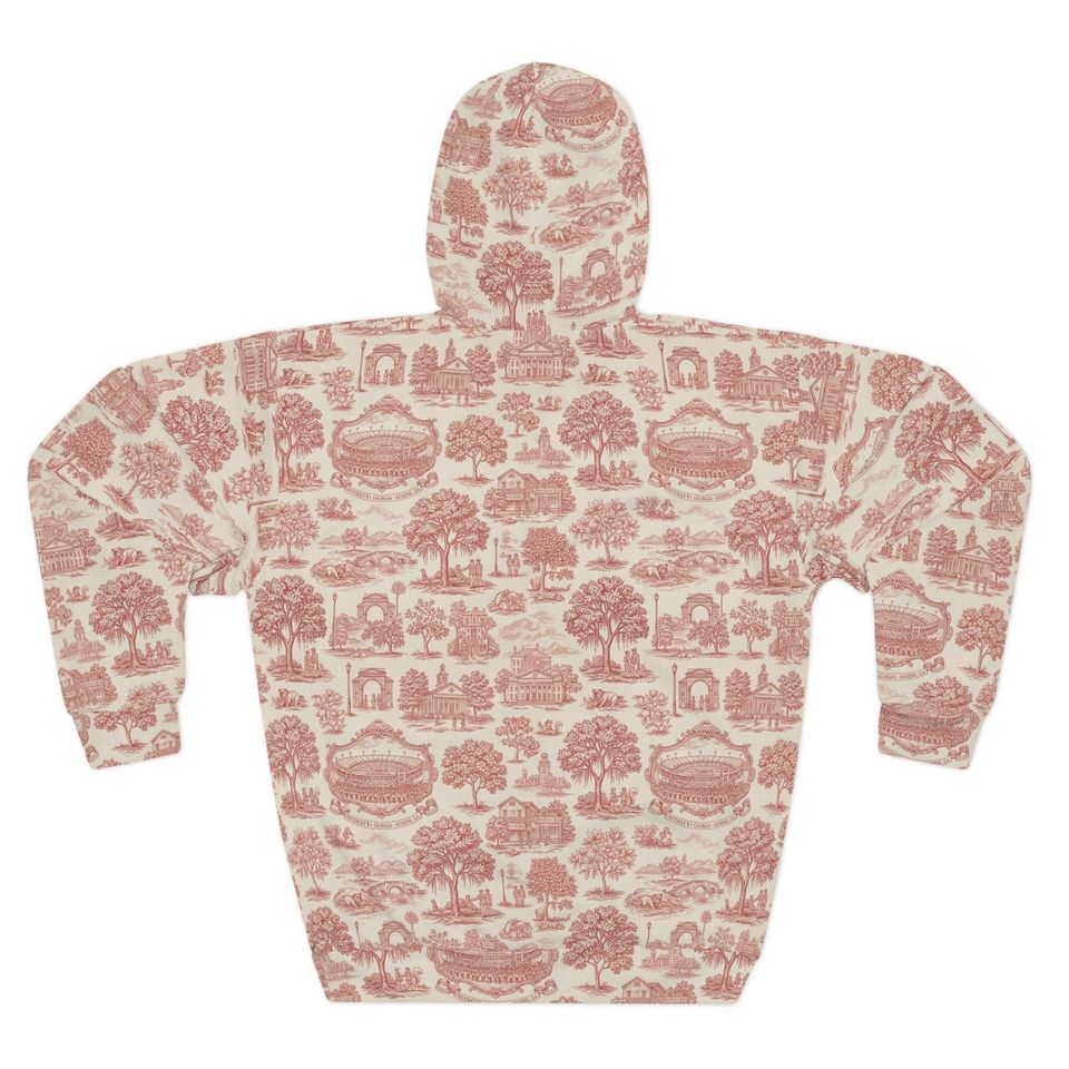 Athens Georgia Toile Hoodie, Unisex Pullover, Football Game Day Loungewear