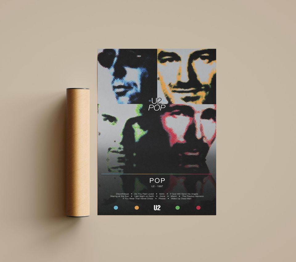 U2 Poster | Pop Poster | Album Poster Prints | Wall Decor Posters