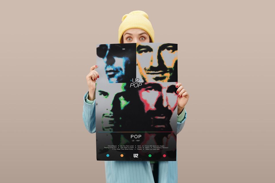 U2 Poster | Pop Poster | Album Poster Prints | Wall Decor Posters