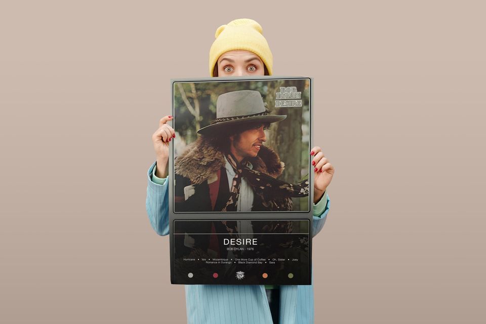 Bob Dylan Poster | Desire Poster | Album Poster Prints | Wall Decor Posters