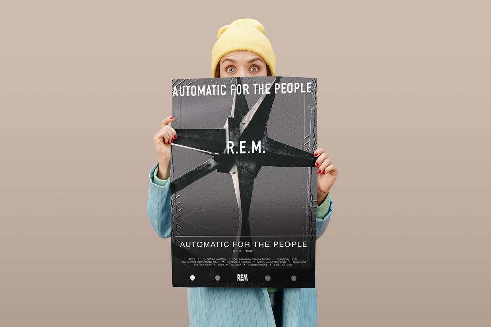 R.E.M Poster | Automatic for the People Poster | Album Poster Prints | Wall Decor Posters