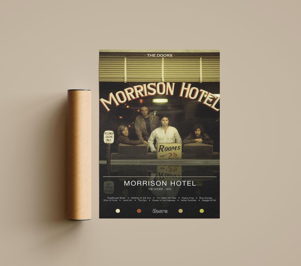 The Doors Poster | Morrison Hotel Poster | Album Poster Prints