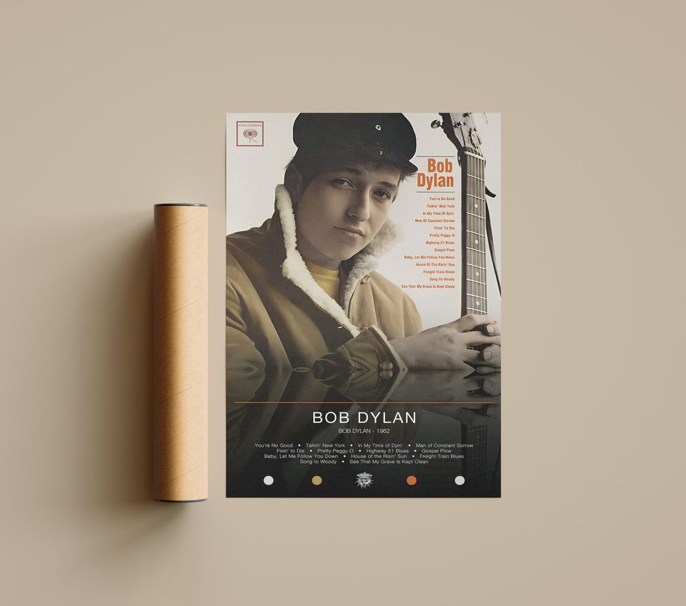 Bob Dylan Poster | Bob Dylan Print | Album Poster Prints | Wall Decor Posters
