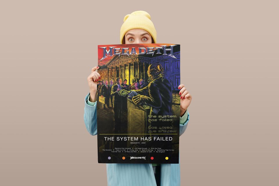 Megadeth Poster | The System Has Failed Poster | Album Poster Prints