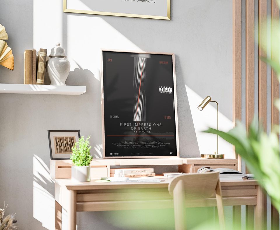 The Strokes Poster | First Impressions On Earth Poster | Album Poster Prints | Wall Decor Posters | Album Cover | Rock Music Poster