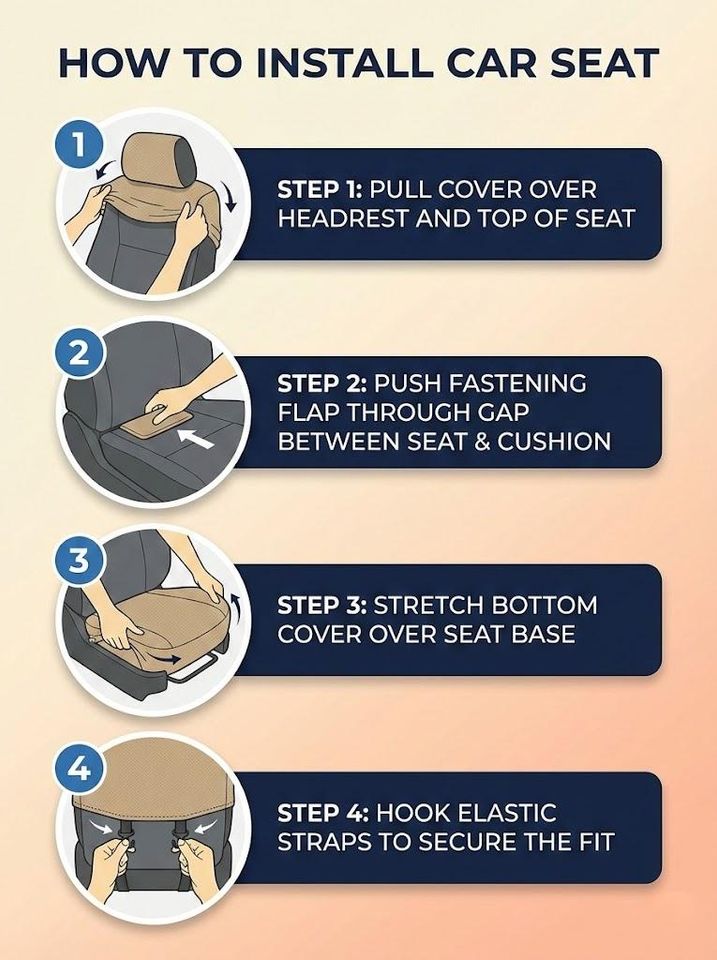 Houndstooth Pattern Car Seat Covers (2Pcs): Floral Polar Fleece Protector Set