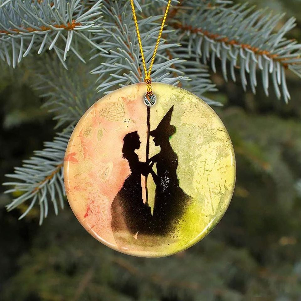 Wicked Ceramic Ornament, Broadway Musical Gift, Christmas Decoration, Friends Gift, Xmas Ornament