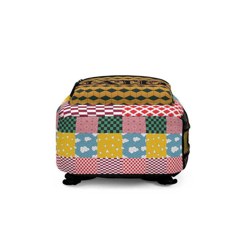 Custom Anime Kimono pattern Backpack ,back to school, slayer bag , Pre-k Grad school, high school, demon backpack, Personalized backpack