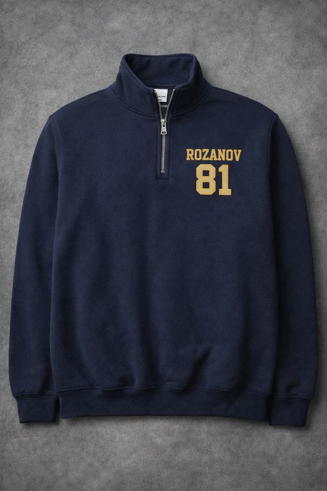 Embroidered Ilya Rozanov 81-Boston Raiders Quarter Zip Sweatshirt, Hudson Williams Connor Storrie, Heated Rivalry Inspired, Shane Hollander